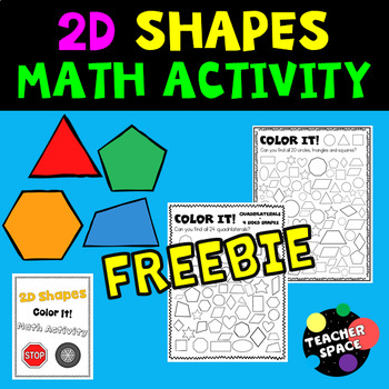 Preview of 2D Shapes Math Center FREEBIE