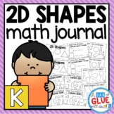 2D Shapes Math Review Journal for Kindergarten