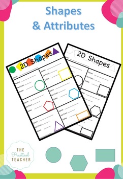 Preview of 2D Shapes - Name the Shapes, How Many Sides? How Many Vertices?