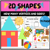 2D Shapes - Name the Shapes, How Many Sides? How Many Vertices