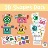 2D Shapes Pack (Visuals & Worksheet)