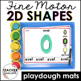 2D Shapes Play Dough Mats - Fine Motor Activities