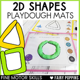 2D Shapes Playdough Mats | Fine Motor Activities