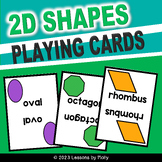 2D Shapes Playing Cards for Elementary Math | Plane Geomet