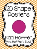 2D Shapes Poster {Chevron}