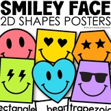 2D Shapes Posters Smiley Classroom Decor 2D Shape Posters 