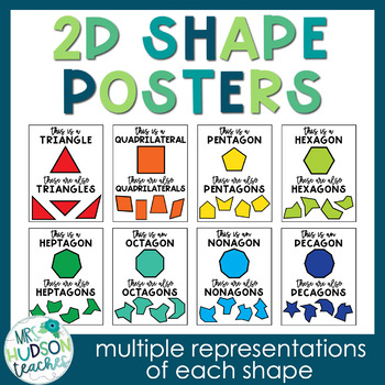 Preview of 2D Shapes Posters for Upper Grades