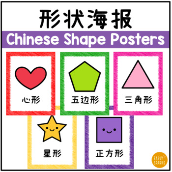Preview of 2D Shapes Posters in Simplified Chinese 形状海报