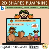 2D Shapes Pumpkins Fall Autumn Thanksgiving Harvest BOOM Cards