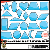 2D Shapes: Raindrop Clip Art