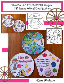 2d Shapes Real World Pentagon Shapes Craft Wheel By Teach With Me