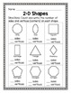 2d shapes sides and vertices worksheet and easel