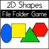 2D Shapes Sort & Match File Folder Game