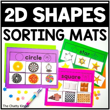 Preview of 2D Shapes Sorting Mats (with real photos) -Hands-on Sorting