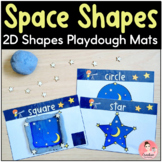 2D Shapes Space Playdough Mats | Space Shapes! (English an