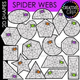 2D Shapes Spider Web Clipart {Spider Web Shapes}