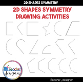2D Shapes Symmetry Drawing Activities - Math / Geometry Clip Art