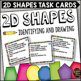 2d Shapes Identifying and Drawing Task Cards
