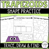 2D Shapes: Trapezoids | Shape Worksheets for Kindergarten 