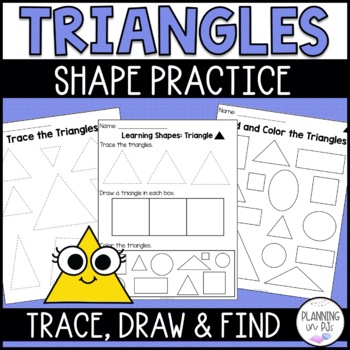 Triangle Shapes Drawing Worksheets for Kids, Copy the Triangle Objects -  worksheetspack