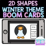 Winter Theme 2D Shapes: Digital Resource - 18 BOOM CARDS -