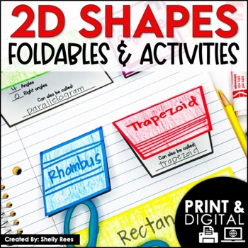 Preview of 2D Shapes Worksheets & Activities Classifying 2 Dimensional Shape Attributes