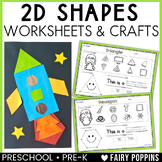 2D Shapes Worksheets & Crafts
