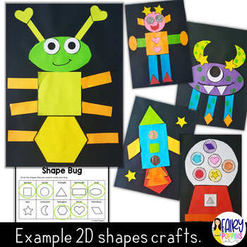 2d shapes worksheets crafts by fairy poppins tpt