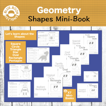 Preview of 2D Shapes Worksheets/ My Shapes Book