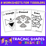2D Shapes Worksheets | Tracing Shapes & Drawing Shapes Pre