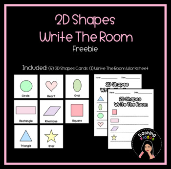 Preview of 2D Shapes Write The Room