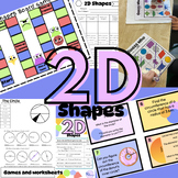 2D Shapes and The Circle - Games and Worksheets