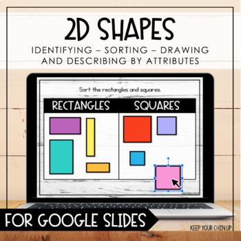 Preview of 2D Shapes for Google Slides - Distance Learning