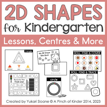 Preview of 2D Shapes for Kindergarten: Centres, Printables and More