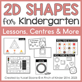 2D Shapes for Kindergarten: Centres, Printables and More