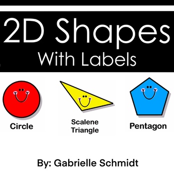 Preview of 2D Shapes with Labels