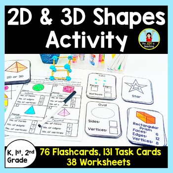 Preview of 2D and 3D Shapes Activity BUNDLE