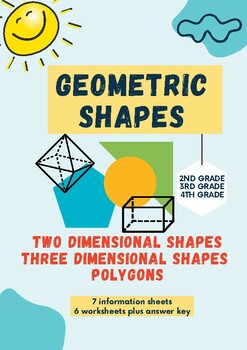 Preview of 2D and 3D GEOMETRIC SHAPES PLOYGONS WORKBOOK With Solution