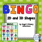 2D and 3D Geometry Shape Bingo Game