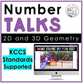 Preview of 2D and 3D Geometry Shapes Number Talks Kindergarten 