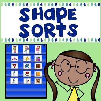 Preview of 2D and 3D  Kindergarten Shape Sorts