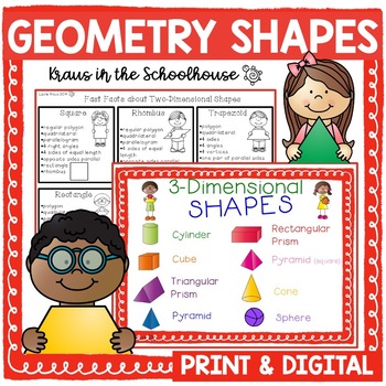 Preview of 2D and 3D Shape Activities | Easel Activity Distance Learning