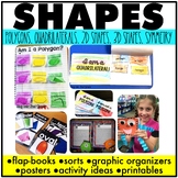 2D and 3D Shape Activities, Printables, Flapbooks, with Sh