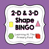 Shape Bingo (for 2-D and 3-D shapes)