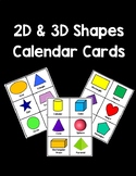 2D and 3D Shape Cards - Assessment Tool