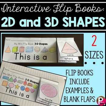 All About Shapes Flip Book Bundle 8 Shapes, 16 Flip Books 