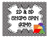 2D and 3D Shape Game