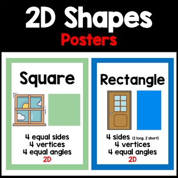 Preview of 2D and 3D Shape Posters | 30 Shapes with Attributes