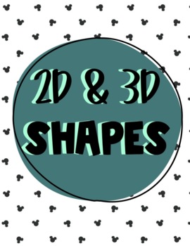 Preview of 2D and 3D Shape Posters - Disney Theme
