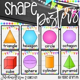 2D and  3D Shape Posters {Farmhouse Flair NEON 2}